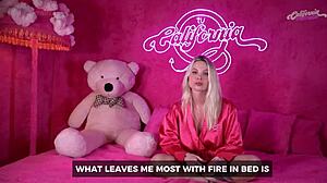 Gi Genesini teases her big ass while masturbating solo