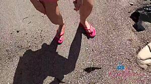 Super Cute Brianna Arson Gives Intense Head In Public POV During Coastal Cruise