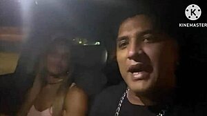 Married woman moans during public street sex live