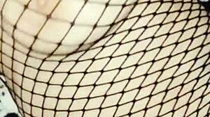 wow, milf does a sexy striptease with toys and gets big cock in tight holes