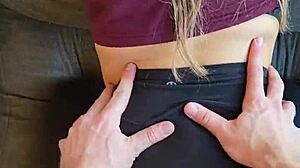 scarlet winters ripped lululemon leggings - of leak