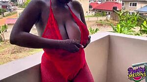 Early Morning Outdoor Boob Tit Fuck Masturbating and Squirting Full Video