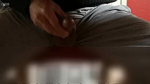 Watch me masturbate under the desk!