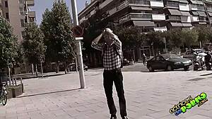 brunette spanish parody blowjob with big tits