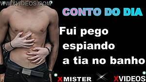 i got caught spying on my aunt in the bath.