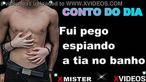 i got caught spying on my aunt in the bath.