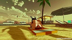 Black bull fucking femboy bunny in roblox spanish sub!