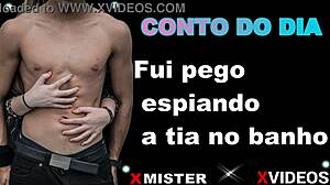 i got caught spying on my aunt in the bath.