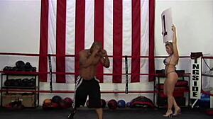 cameron love gets bareback big black dick in doggystyle