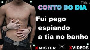 i got caught spying on my aunt in the bath.