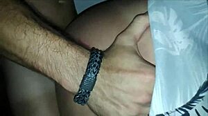 Real amateur swinger party where wife shares in a threesome, moaning loudly as husband films Karina and Lucas.