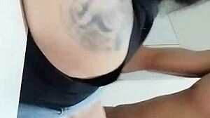 Amateur Colombian MILF gets fucked while cooking, ending up creampied and full of cum.