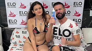 Colombian young silvye abou with big tits in casting preview for bucaramanga's spicy room