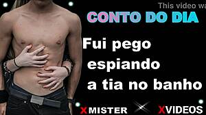 i got caught spying on my aunt in the bath.