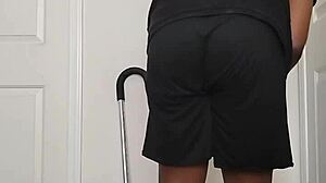 morning undressing spreading buttocks
