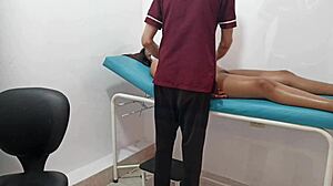 young masseuse gives a great massage with unexpected ending