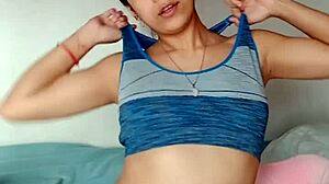 Selene strips naked for her voyeur neighbor 😘