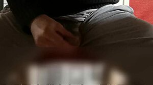 Watch me masturbate under the desk!