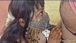 Indian aunty gets horny and lets boy fuck her