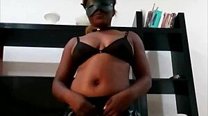 alluring colombian woman in a short skirt