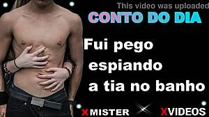 i got caught spying on my aunt in the bath.