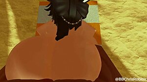 Black bull fucking femboy bunny in roblox spanish sub!