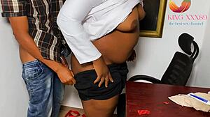 Co-Worker Feels Best Sex In Office