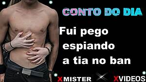 i got caught spying on my aunt in the bath.