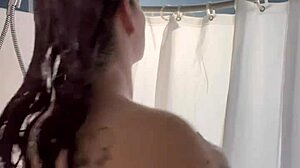 ivy19921 takes a relaxing shower in retro style