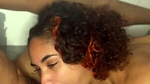 gagging on my neighbor's big dick in the shower