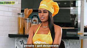 clara wellen, the famous brazilian influencer, gets caught opening the door naked to a delivery guy