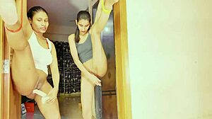 Intense MILF teen threesome with BFF fucking hard