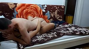 Romantic Moments With Girlfriend In Homemade College Setting