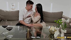 Ride The Fabulous Dark-Haired Big-Chested Bitch's Crazy HD Pussy Until You Cum In Her Sloppy Spanish Tongue