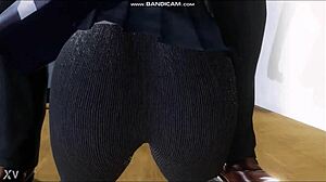 Hey, the brunette is sucking her teacher in the classroom! 😏