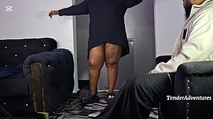 intense quick nut before going for groceries. bold bbw doggystyle with big black cock.