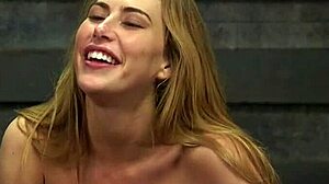 i gagged the blonde during throat fucking