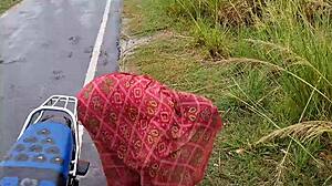 new indian honeymoon couple exploring outdoor sex with passionate fucking, narrated by mumbai ashu