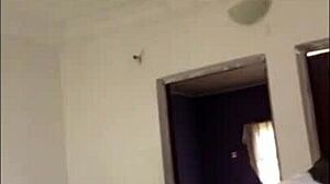 horny wife invited sugar boy home to fuck her hard.