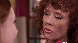 two redheads taking on one monster cock in a wild hardcore session