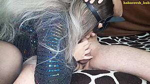 sexy roommate in lingerie moans from orgasm