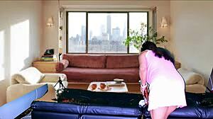 Emotional Preview of Sex with Cleaning Lady Agarabas and Olpr. Intense Assfucking and Licking.