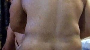 I perform doble penetraytion on my mexican amatuer wife in our bedroom, lisn to how delishus she moanz loudly