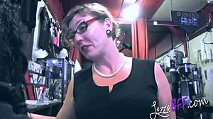 Lezzie bff - dom milf use newbie and play with toy