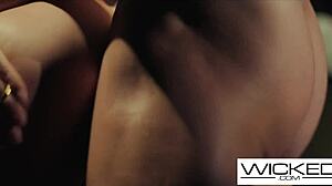 Did the babe spy on couple fucking and join?