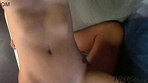 Horny Brunette Gets A Big Facial From Mofozo Com