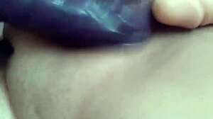 Self-pleasure with two dildos gaping pussy