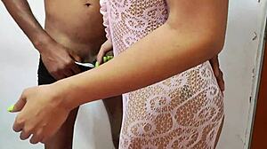 I sucked a guy's dick from the beach and swallowed all his cum