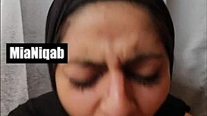 Mia niqab compilation 7 with ass shaking and licking