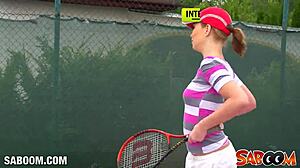 YOUNG EURO REDHEAD GETS FUCKED HARD OUTDOOR!